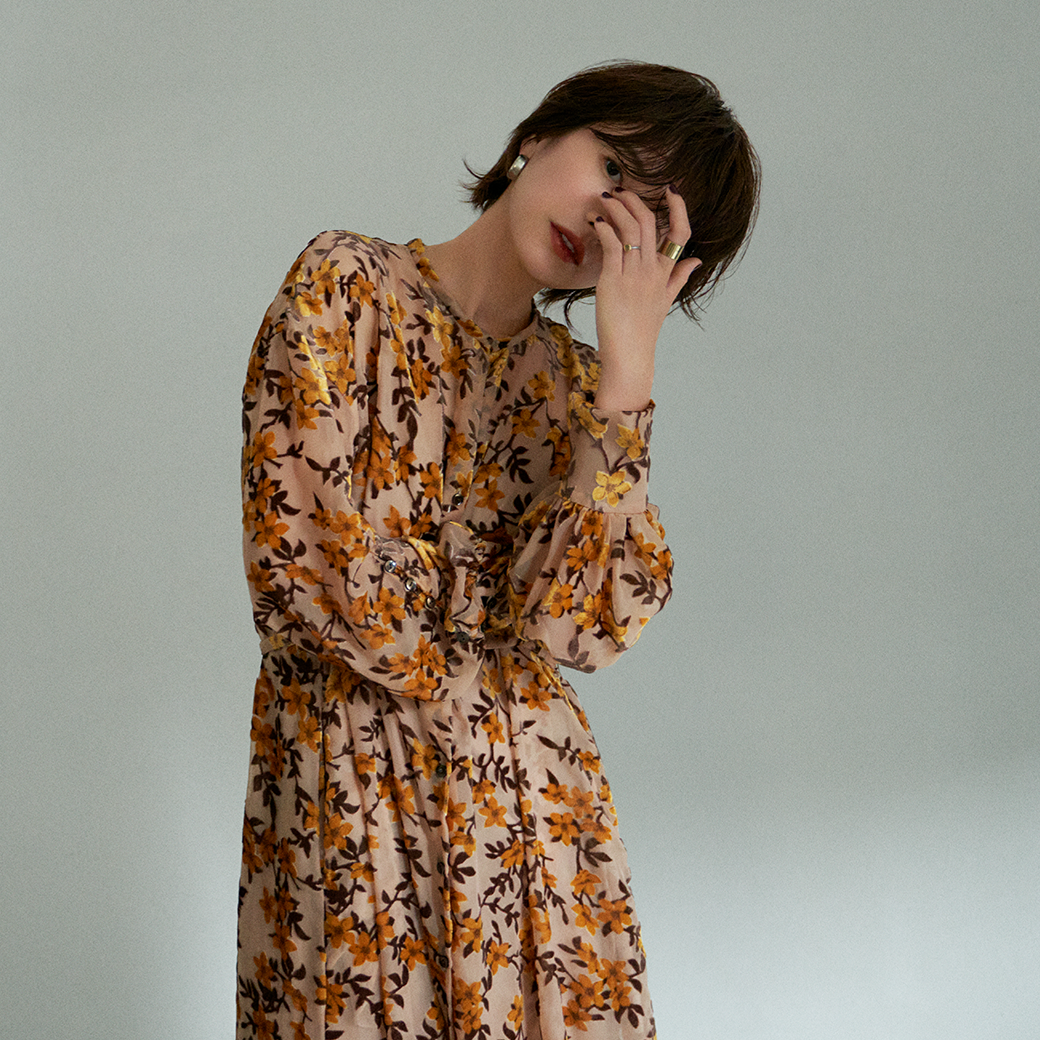CLANE クラネ 2WAY FLOWER OPAL ONE PIECE