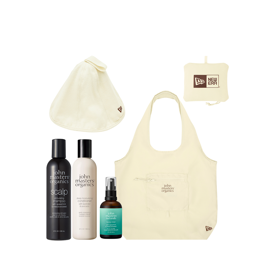 数量限定】john masters organics × NEW ERA Sauna Hat & Eco Tote 数量限定】john masters organics × NEW ERA Sauna Hat & Eco Tote