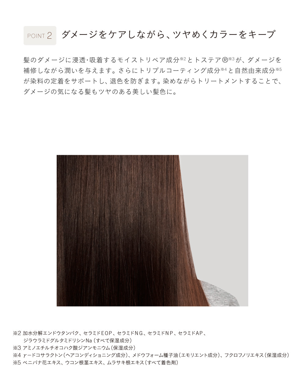ボタニカル リペアカラー コーム（ウォルナットブラウン）18g – ジョン