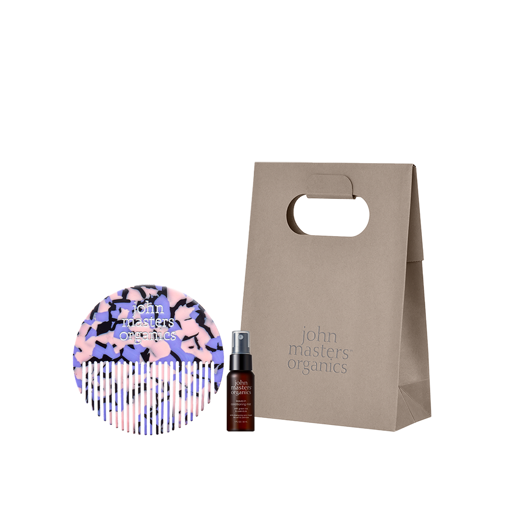 【WEB限定】hair comb set gift（purple flower）
