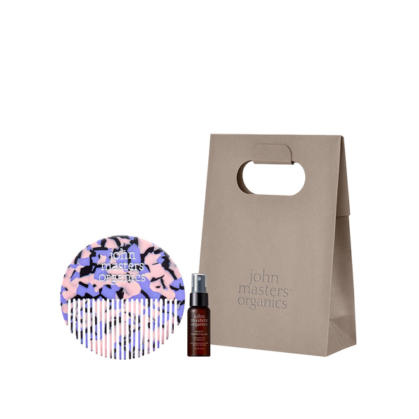 WEB限定】hair comb set gift（purple flower）【2025 holiday