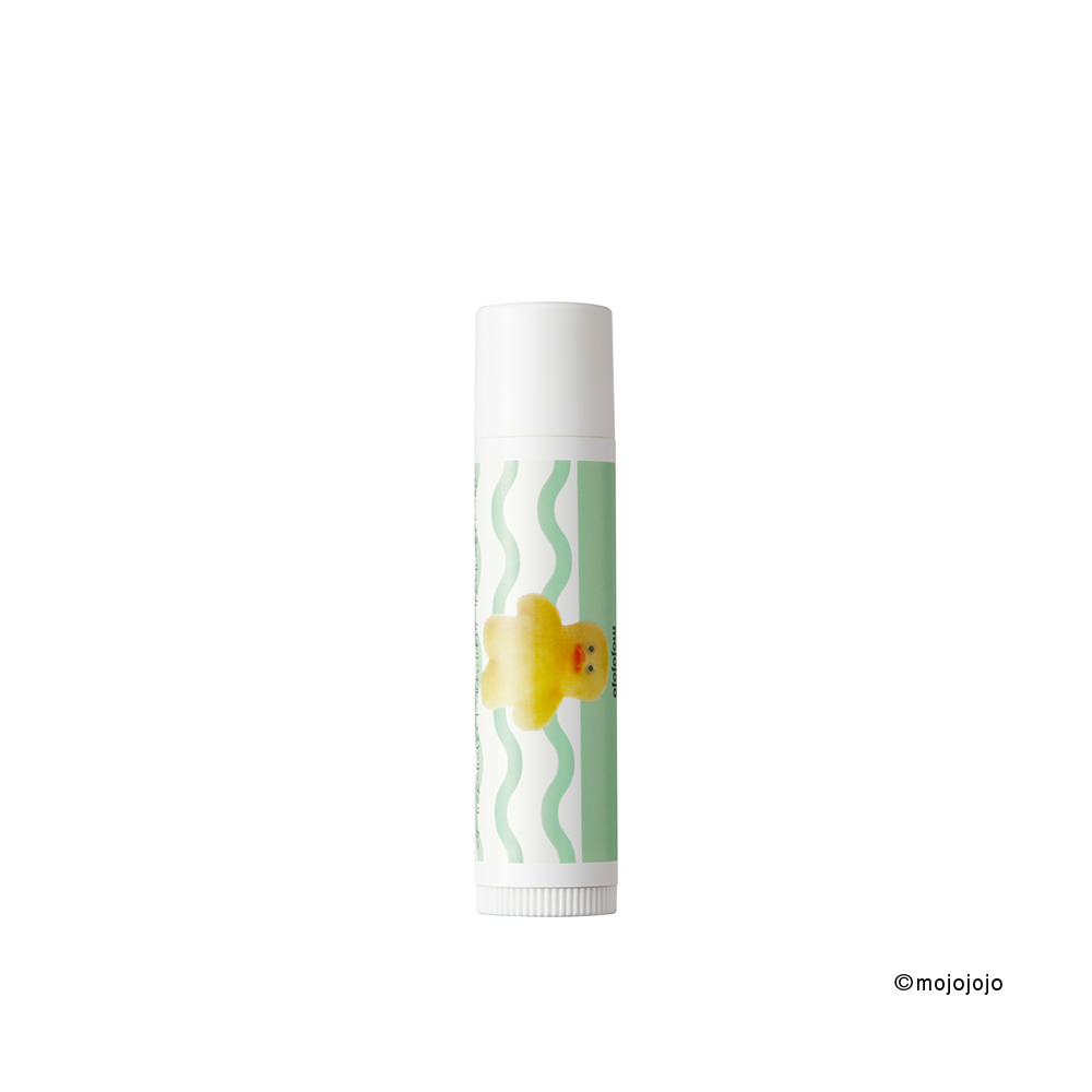 【WEB限定】mojojojo×john masters organics リップカームキーホルダー＋チャームポーチセット（GREEN）