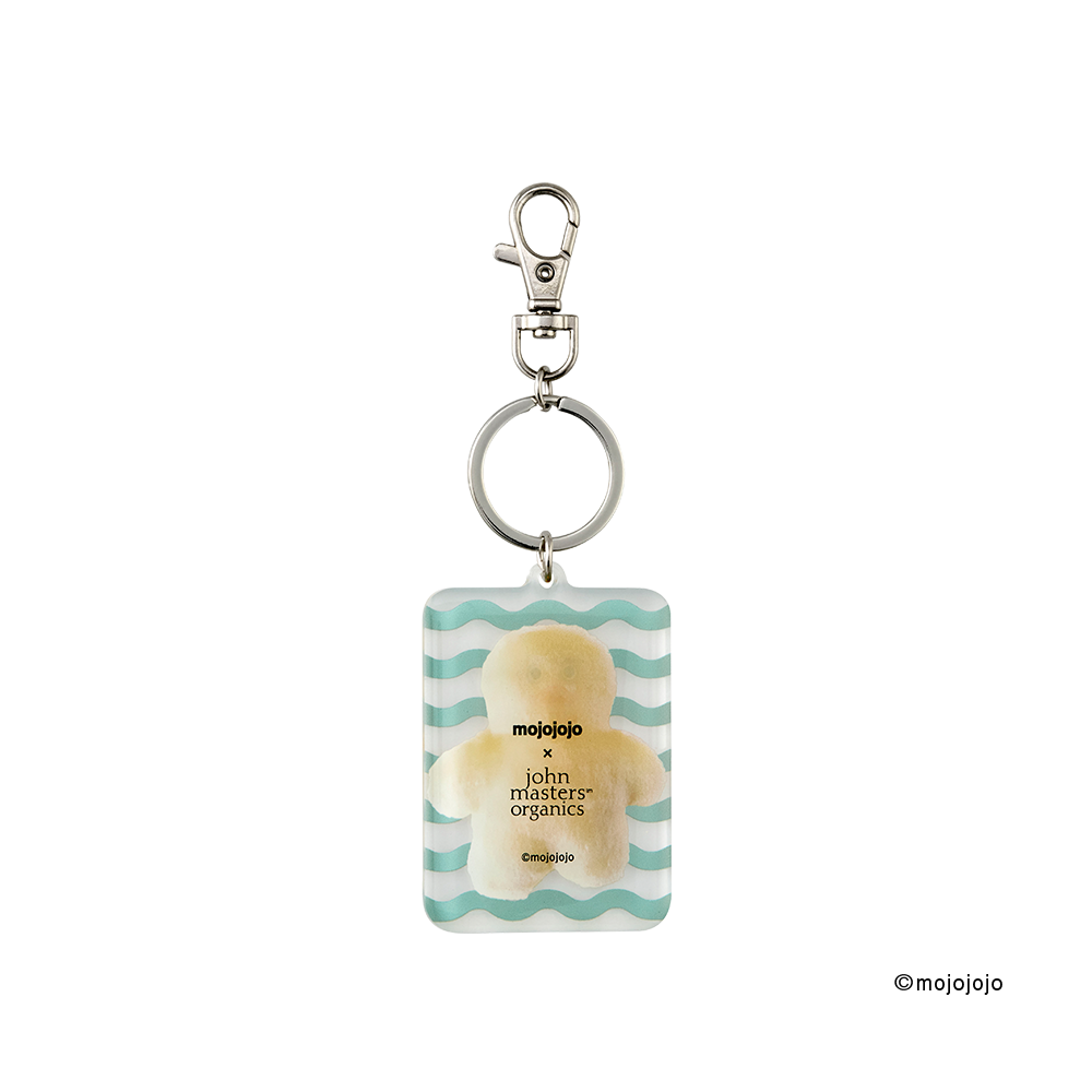 【WEB限定】mojojojo×john masters organics リップカームキーホルダー＋チャームポーチセット（GREEN）