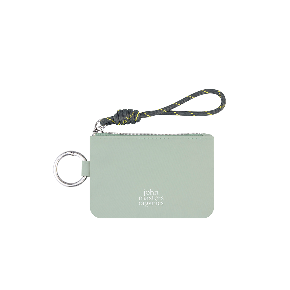 【WEB限定】mojojojo×john masters organics リップカームキーホルダー＋チャームポーチセット（GREEN）