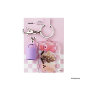 【WEB限定】mojojojo×john masters organics リップカームキーホルダー＋チャームポーチセット（PINK）