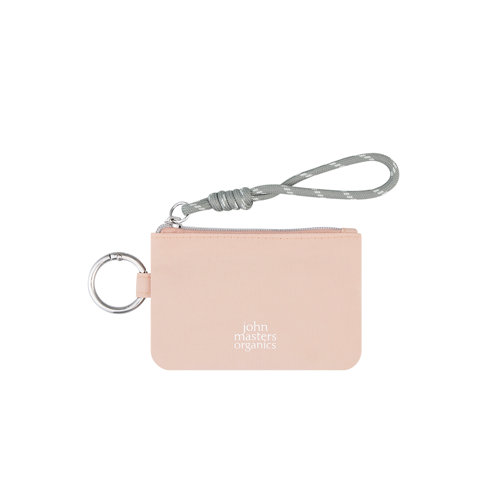 【WEB限定】mojojojo×john masters organics リップカームキーホルダー＋チャームポーチセット（PINK）